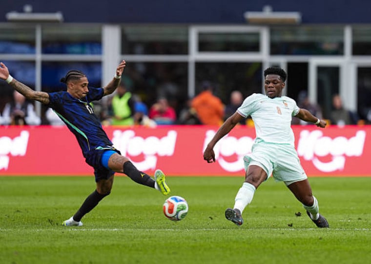 Mbappé e Ekitiké marcaram para a França, Bremer descontou para o Brasil