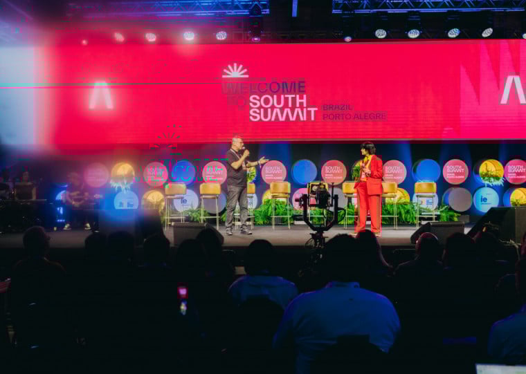 Hopf, presidente do South Summit Brazil, e a espanhola María Benjumea, fundadora do South Summit