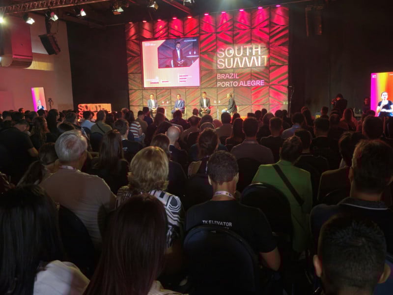 P&uacute;blico lotou a Demo Stage no segundo dia de South Summit<br />Foto: Gustavo Marchant/Especial/JC