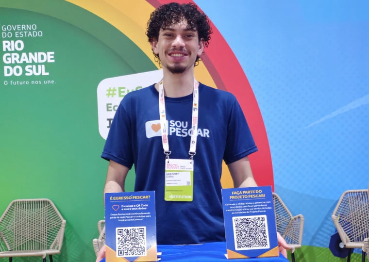 Gregory Bairros acompanhou o evento pela primeira vez | Gustavo Marchant/Especial/JC