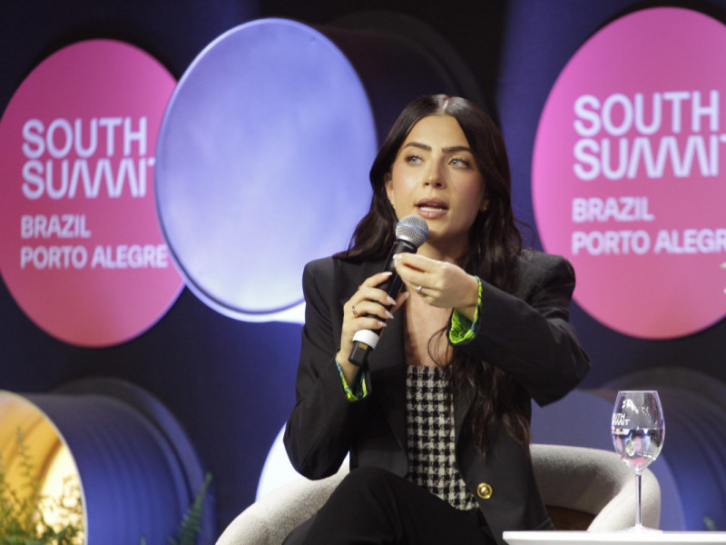 Jade Picon foi uma das palestrantes do evento<br />Foto: Evandro Oliveira/JC