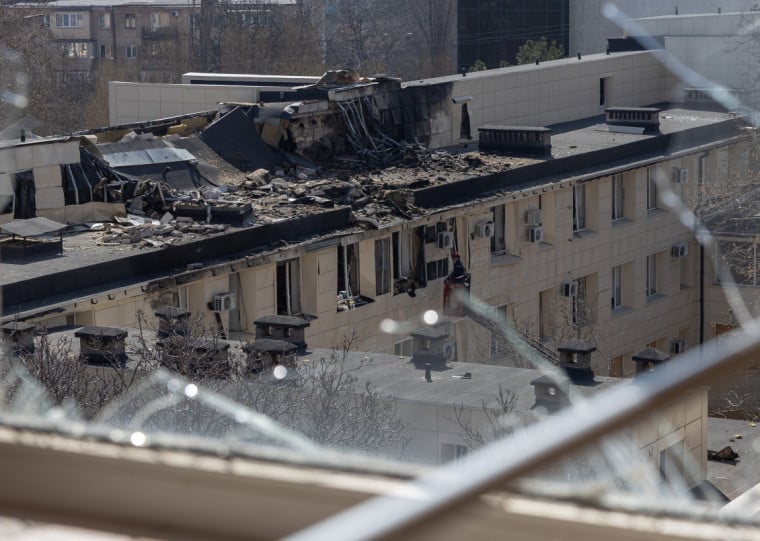 O ataque danificou uma maternidade e casas particulares na cidade portuária do Mar Negro