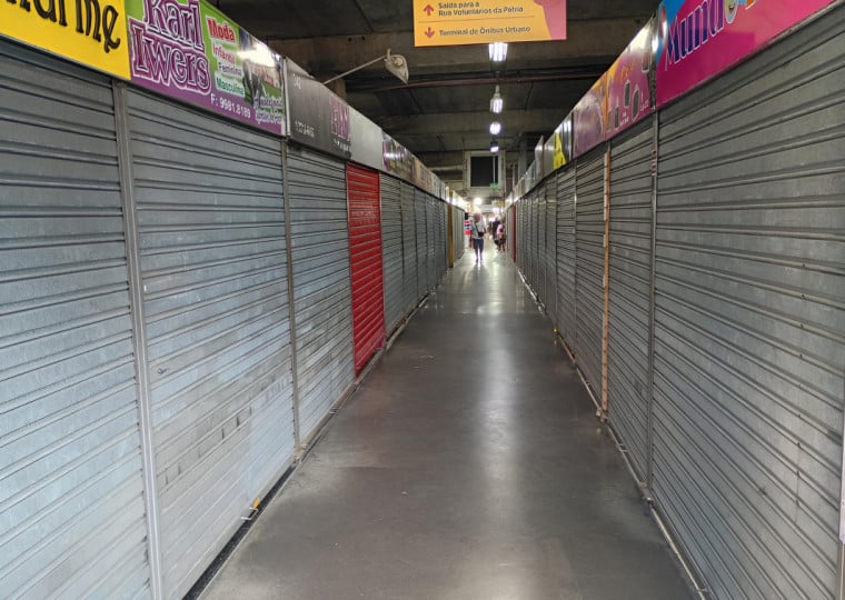 Hoje, 251 das 772 lojas estão desocupadas, o equivalente a 32,5% do total, índice que impacta diretamente o fluxo de consumidores e a atratividade do espaço