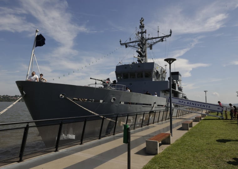 Marinha Brasileira trouxe de Rio Grande o navio patrulha Benevente para visitação pública em homenagem ao aniversario da cidade