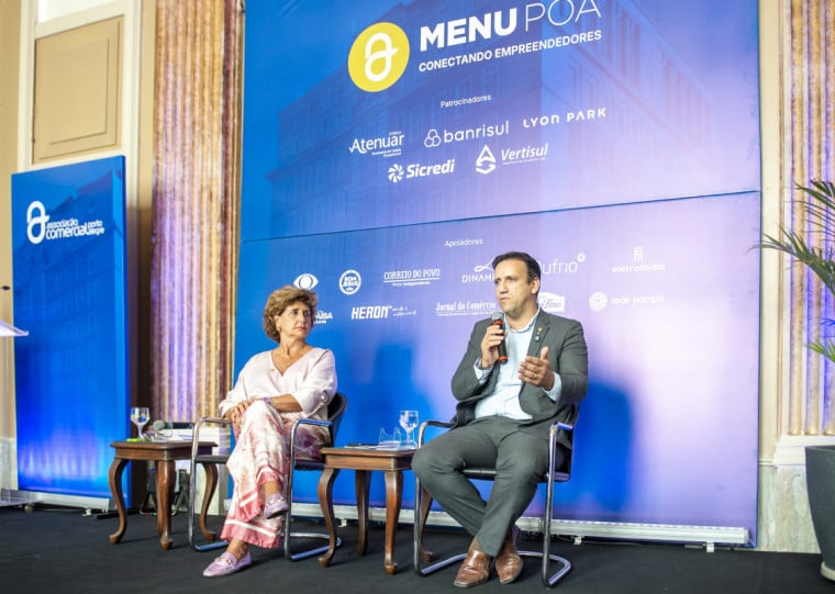 Presidente da Câmara Municipal de Porto Alegre, Moisés Barboza, participou do Menu POA, promovido pela Associação Comercial de Porto Alegre (ACPA).