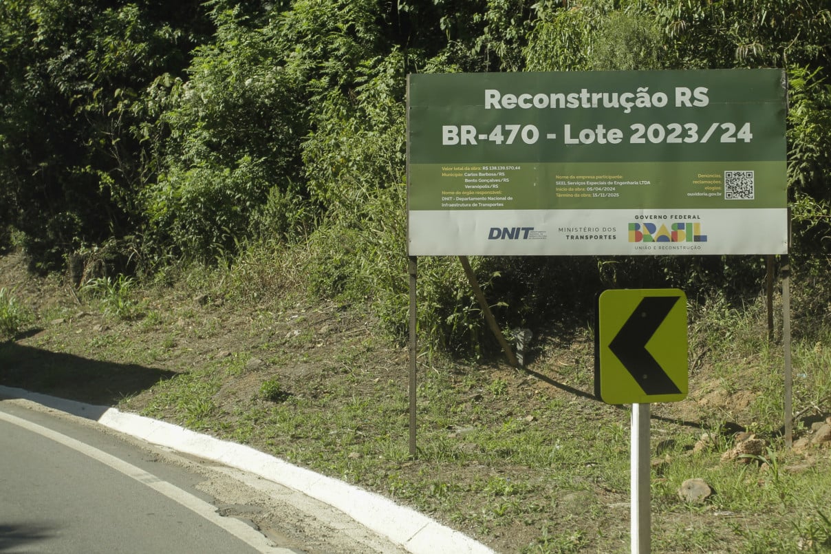 Rodovia BR-470 deverá seguir em obras até o fim de 2026 | EVANDRO OLIVEIRA/JC