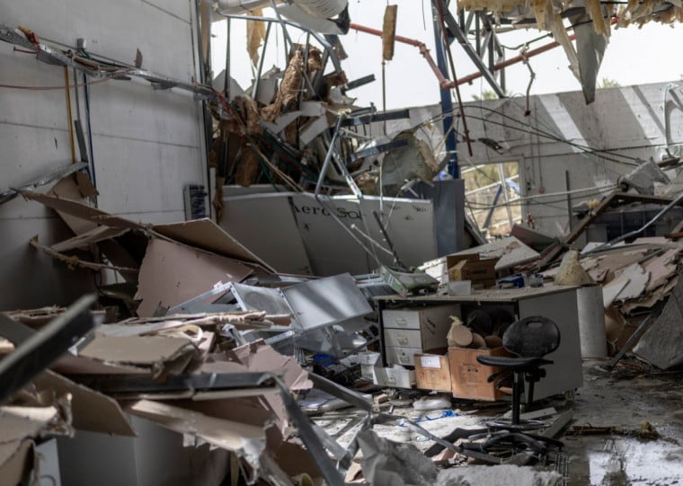 O Exército israelense não detalhou os locais atingidos