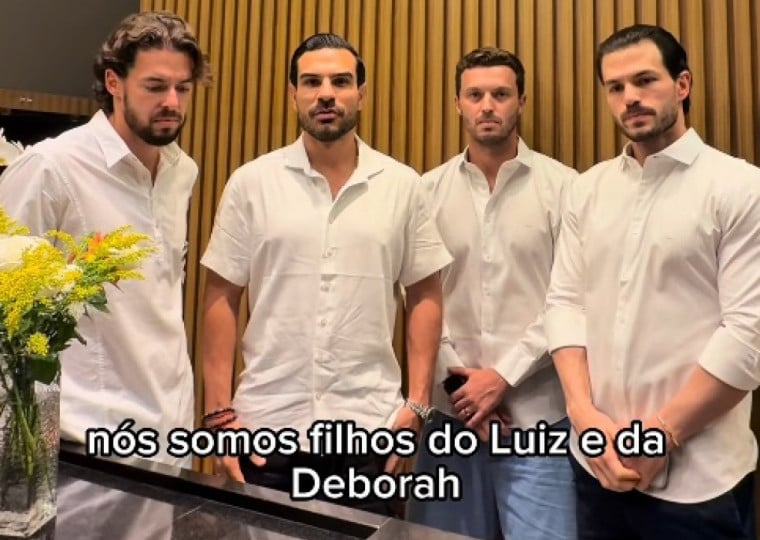 Guilherme, Fabrício, Fábio e Felipe eram filhos de Luís e Déborah Belanda Ortolani