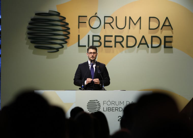 Tiago Carpenedo, presidente do IEE, participou da abertura oficial do evento na tarde desta quinta-feira