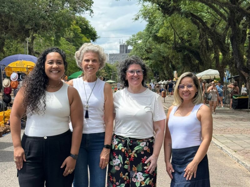 J&eacute;ssica Luz (col&iacute;der de comunica&ccedil;&atilde;o), Ana Reis (col&iacute;der de relacionamento), Adriana Ilha (l&iacute;der local) e Ingrid Gomes (col&iacute;der de opera&ccedil;&atilde;o)<br />Foto: WCD/DIVULGA&Ccedil;&Atilde;O/JC