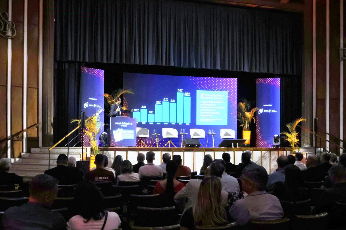 Editor-chefe do Jornal do Comércio, Guilherme Kolling deu exemplos de indicadores da economia gaúcha produzidos com base em dados | DANI BARCELLOS/ESPECIAL