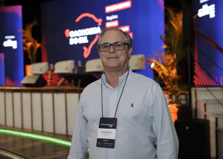 Marcelo Ellwanger, prefeito de São Sepé, durante o evento Mapa Econômico do RS em Cachoeira do Sul