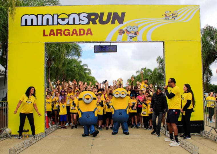 Largadas da Corrida dos Minions são em baterias entre 15h30min e 17h