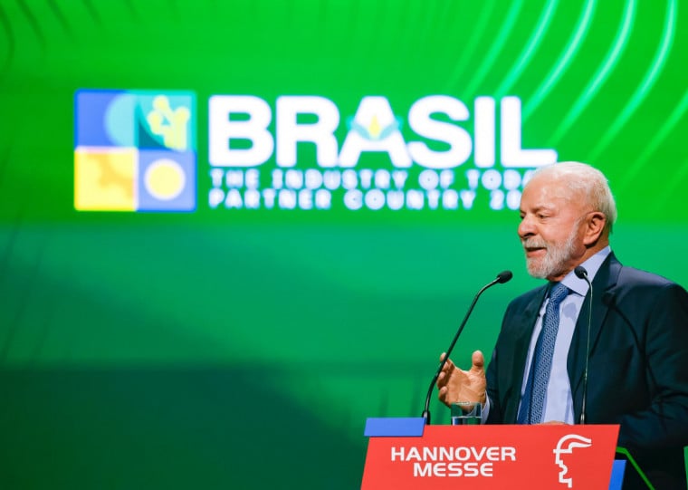 Lula discursou na cerimônia de abertura da Feira de Hannover, que começa na prática nesta segunda-feira (20)
