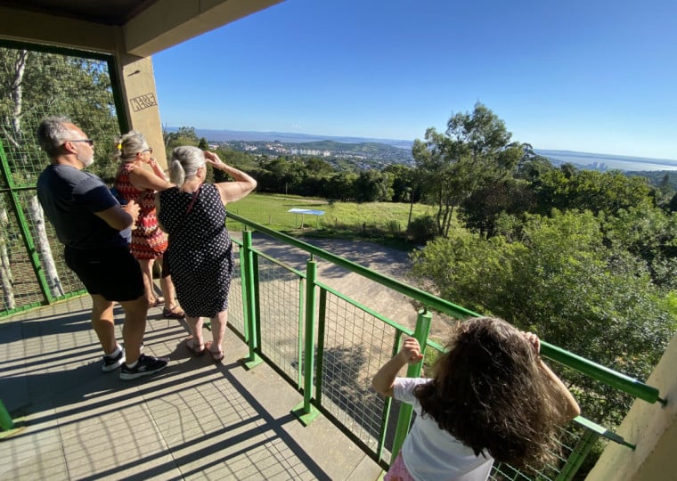 Parque Gabriel Knijnik, na Zona Sul, tem um mirante para ver Porto Alegre de cima