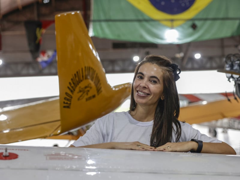 Gestora da escola de avia&ccedil;&atilde;o, Roberta Bonamigo destaca reconhecimento do trabalho da institui&ccedil;&atilde;o | T&Acirc;NIA MEINERZ/JC