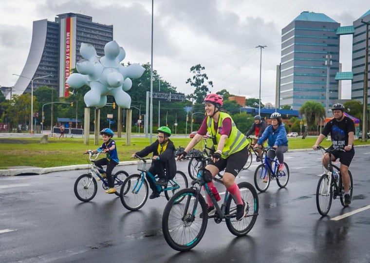 O tradicional evento ocorreu na Praça Júlio Mesquita, junto ao Gasômetro