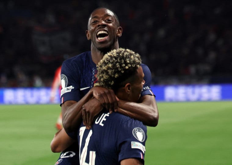 Dembelé fez o 5 a 2, mas visitantes diminuiram a vantagem para apenas um gol