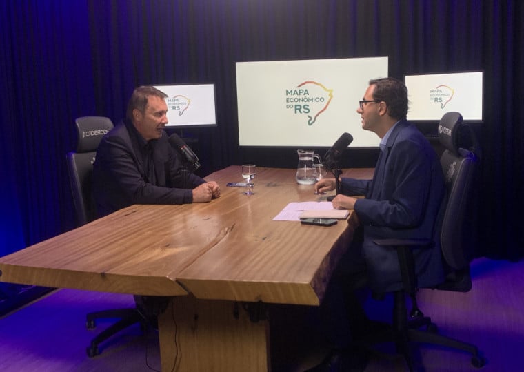 Presidente das empresas Argenta, empresário Neco Argenta foi entrevistado no podcast Mapa Econômico do RS