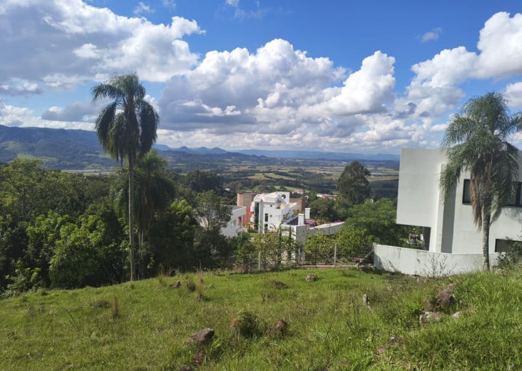 Vista aérea do Recanto Maestro, na Quarta Colônia