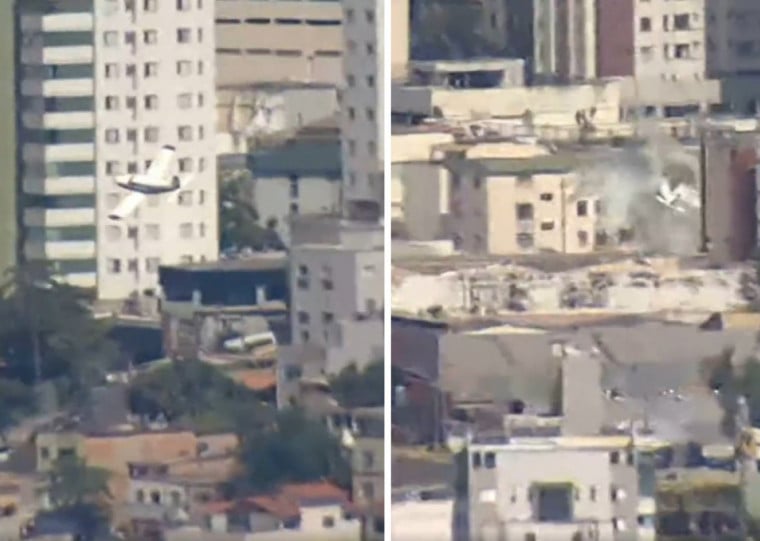 Aeronave de pequeno porte caiu em região residencial de Belo Horizonte