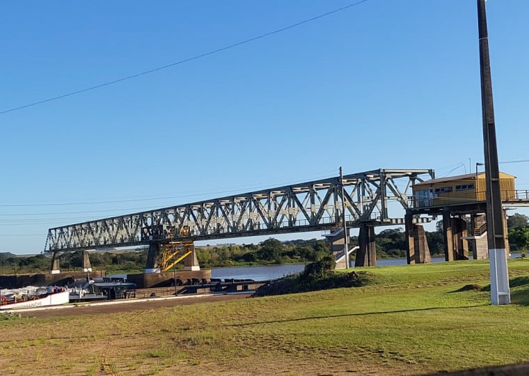 Estrutura fica localizada no rio Jacu&iacute;, no munic&iacute;pio de General C&acirc;mara