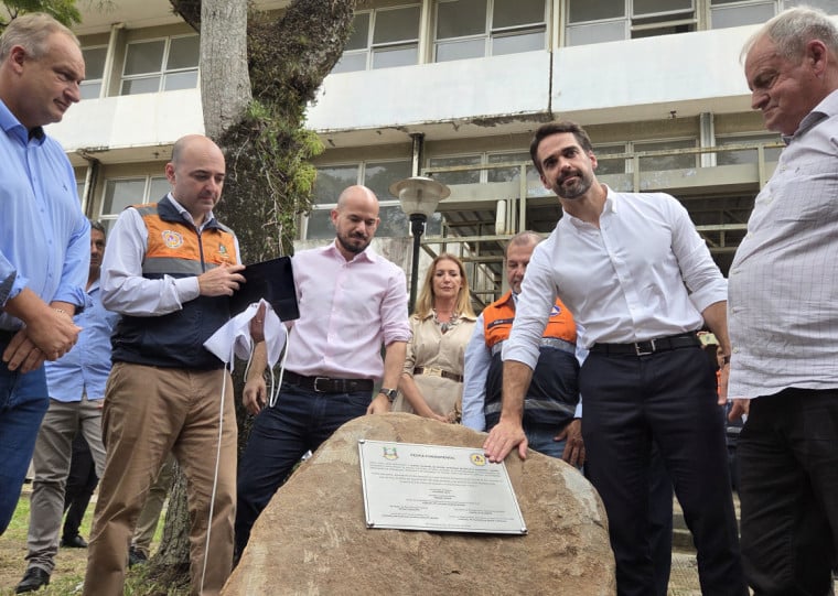Pedra fundamental foi retirada da cidade de Roca Sales, no Vale do Taquari