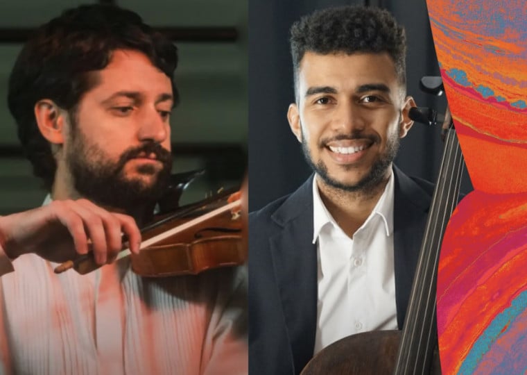 Giovani dos Santos e Rafael Honório promovem recital de violino e violoncelo no Musical Évora