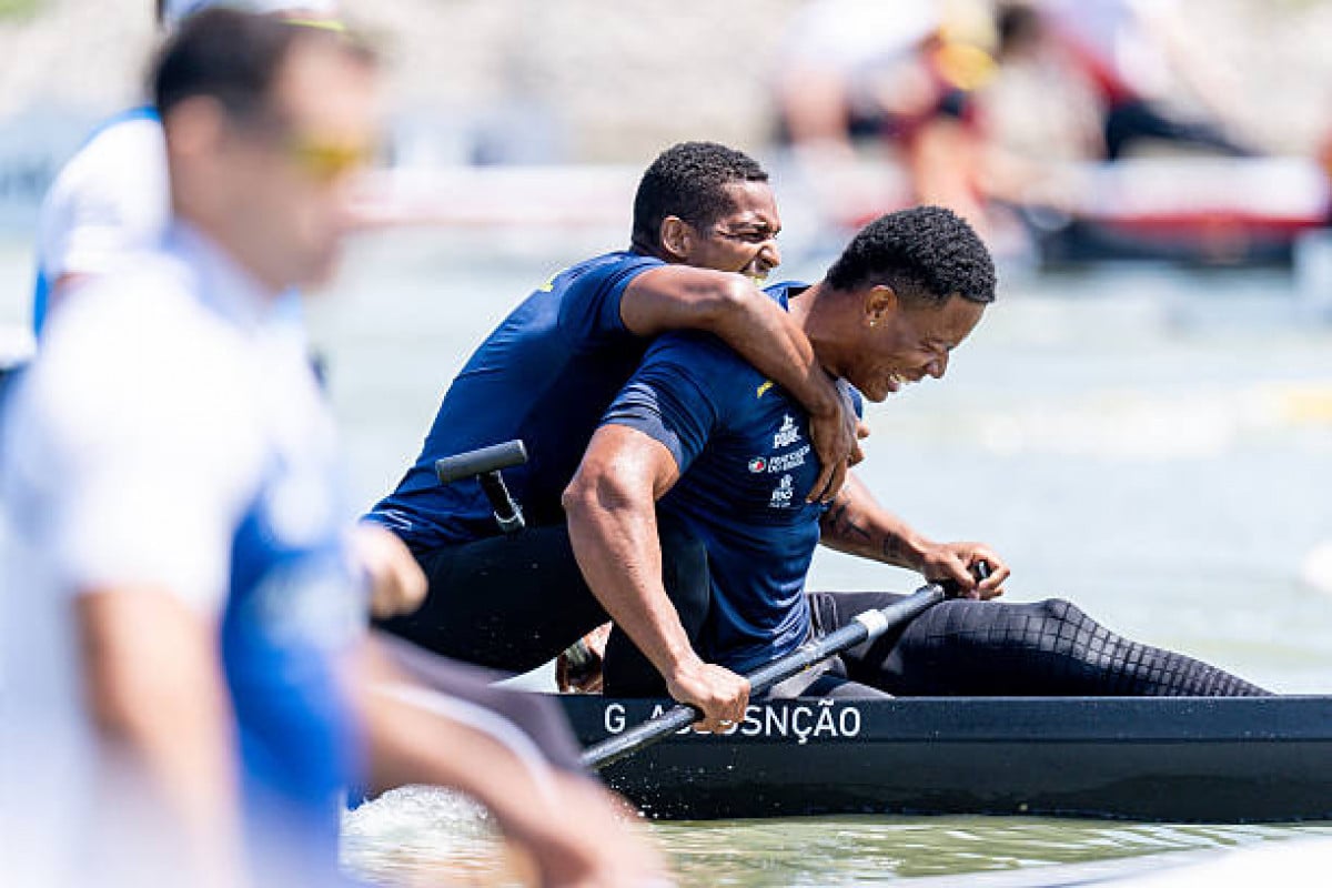 Gabriel Assunção e Jacky Godmann ganham bronze em etapa da Copa do Mundo de Canoagem Velocidade