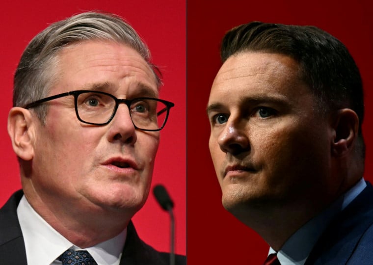 Starmer (e) e Streeting entraram em rota de colis&atilde;o