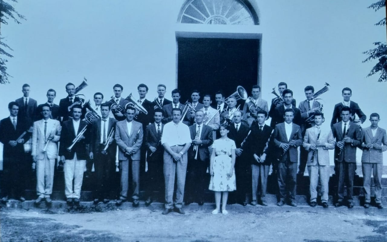 Banda Carlos Gomes foi criada 1926 e existe at&eacute; hoje no munic&iacute;pio | Enio Buffon/ARQUIVO PESSOAL/CIDADES