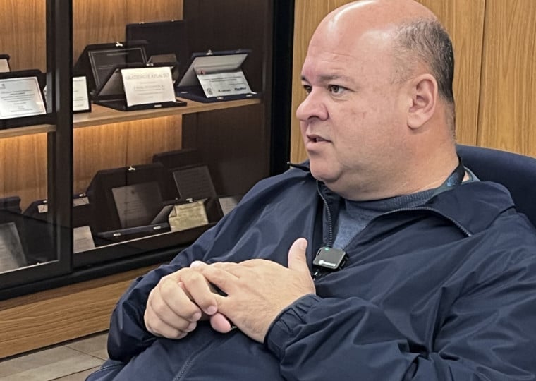 Presidente da Famurs e prefeito de Imbé, Ique Vedovato, em entrevista ao Jornal do Comércio.