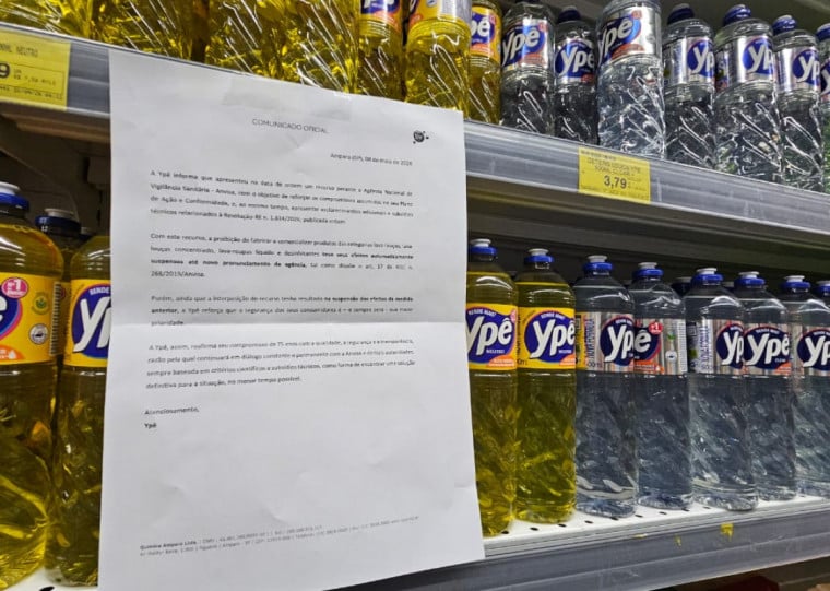 Ypê não comenta se todos os consumidores conseguirão reembolso, nem se a empresa fará o recolhimento dos lotes