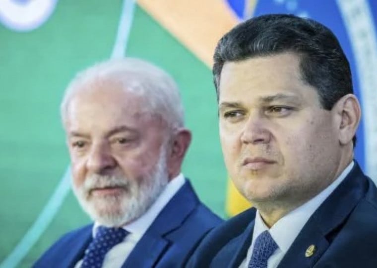 Lula e Alcolumbre.