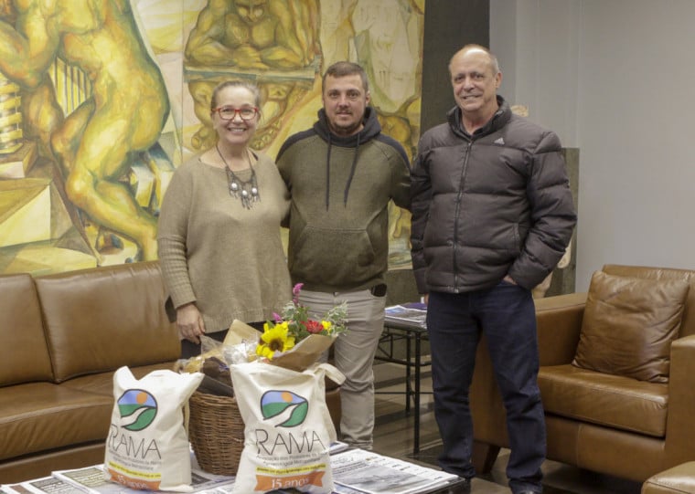 Representantes da Rama visitaram o Jornal do Comércio para divulgar as ações na Semana do Alimento Orgânico
