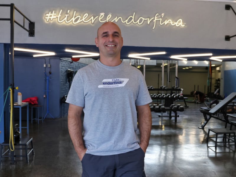 Gabriel Esp&iacute;ndola, que criou, h&aacute; 21 anos, o Clube da Endorfina, avalia que a corrida &eacute;, hoje, muito mais que um esporte, &eacute; uma comunidade<br />Foto: Dani Barcellos/Especial/JC