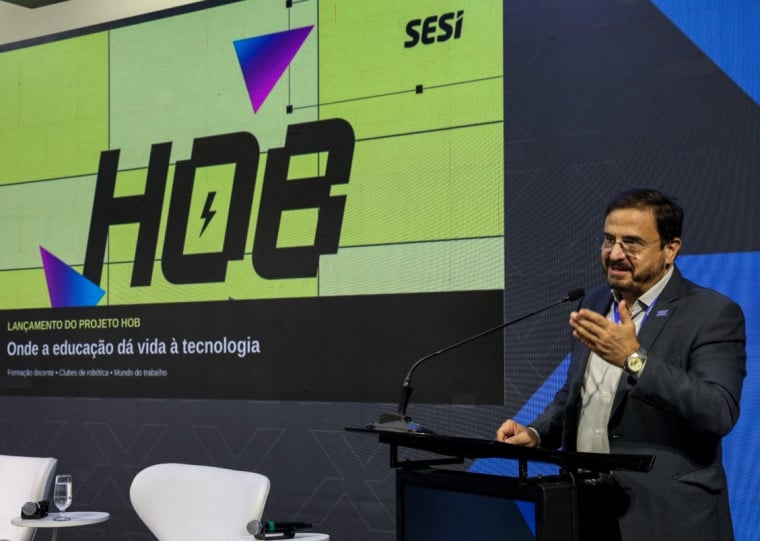 Presidente do Sesi-RS, Senai-RS e IEL-RS, Claudio Gastal apresentou projeto HOB durante o Indx, encontro realizado na Fiergs nesta segunda-feira