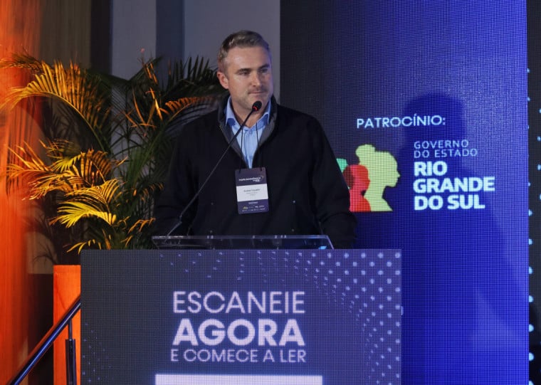 Prefeito de Ijuí, Andrei Cossetin Sczmanski falou na abertura do evento realizado na ACI