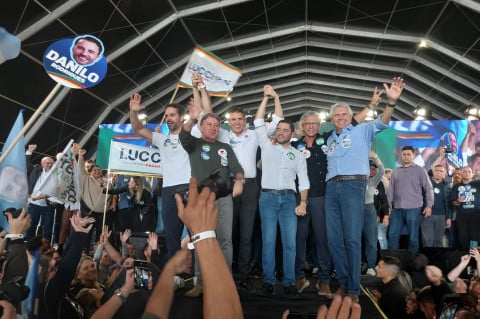 "O maior desafio é ir para o 2º turno", diz Gabriel Souza em lançamento de pré-candidatura ao governo do Estado