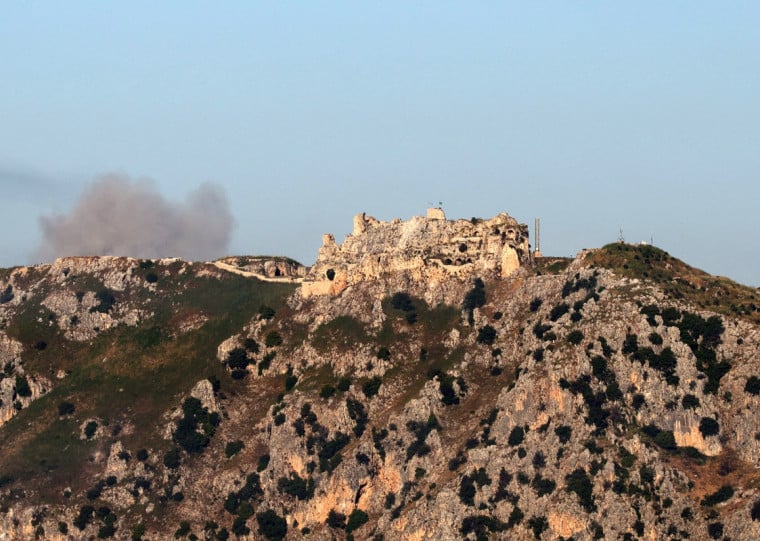  An Israeli flag flies over the medieval Beaufort Castle, known locally as Qalaat al-Shaqif or Shaqif Arnoun, as seen from the Marjayoun area of southern Lebanon on May 31, 2026. Israeli Defense Minister Israel Katz said on May 31 that the army had seized the medieval fortress of Beaufort, in southern Lebanon, where it has expanded its operations against the pro-Iranian Hezbollah. Forty-four years after the heroic Battle of Beaufort, and on this day of remembrance for the soldiers who fell during the First Lebanon War (1982), soldiers have returned to the summit of Beaufort and once again raised the flag of Israel there, the minister said on his Telegram channel. (Photo by AFP stringer / AFP)