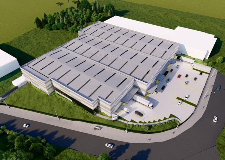 Maquete eletrônica mostra como será o novo Centro de Distribuição da Soprano em Caxias do Sul