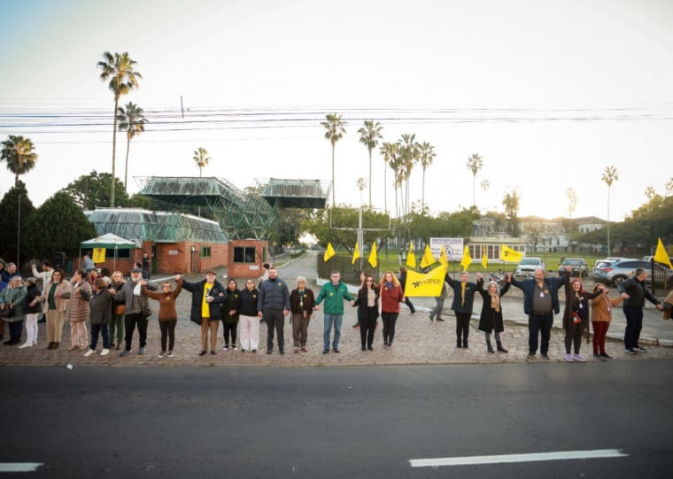 Movimento ocorreu na avenida Bento Gonçalves entre às 7h e 8h da manhã 