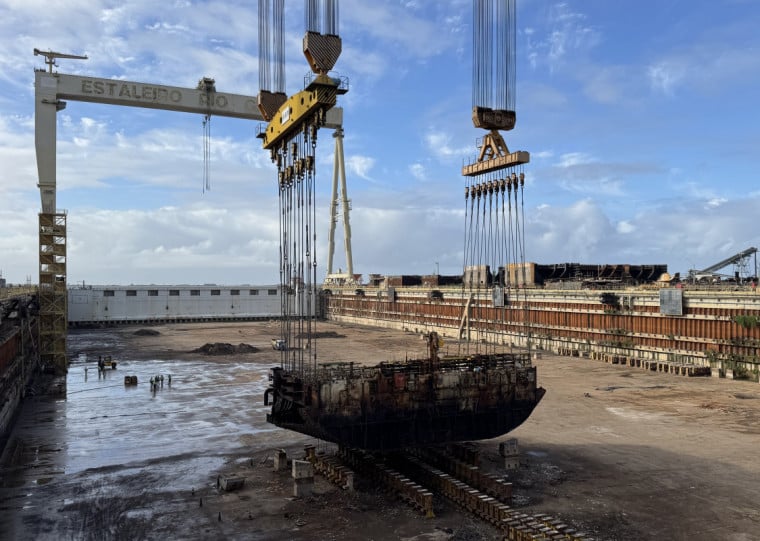 A P-32 foi a primeira unidade do sistema de produção da Petrobras a seguir o novo modelo de reciclagem sustentável de plataformas da estatal