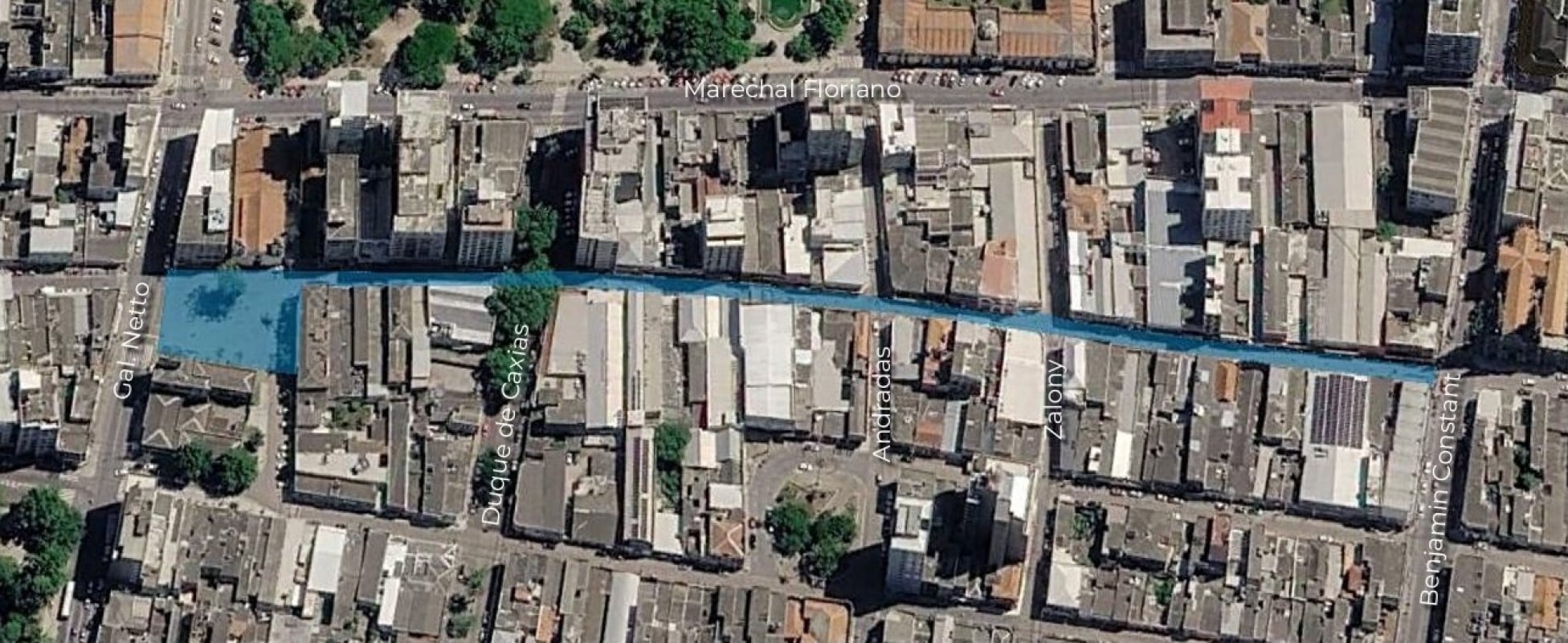 Obra contempla cerca de 6.500 m&sup2;, entre as ruas Benjamin Constant e General Neto | Giovana Trindade/Prefeitura de Rio Grande/Divulga&ccedil;&atilde;o/Cidades