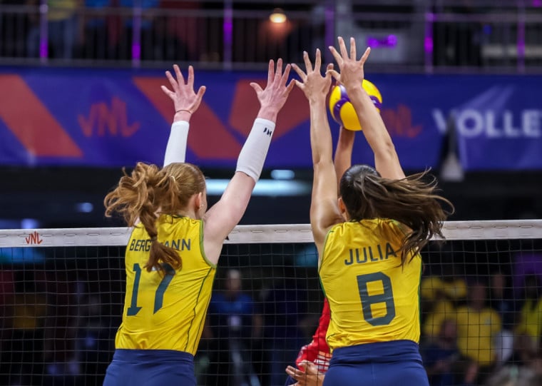 Classificadas para o mata-mata, Brasil enfrenta o Japão na próxima semana da VNL