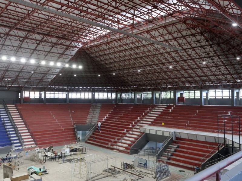 Confira como está o andamento das obras no Ginásio Tesourinha
