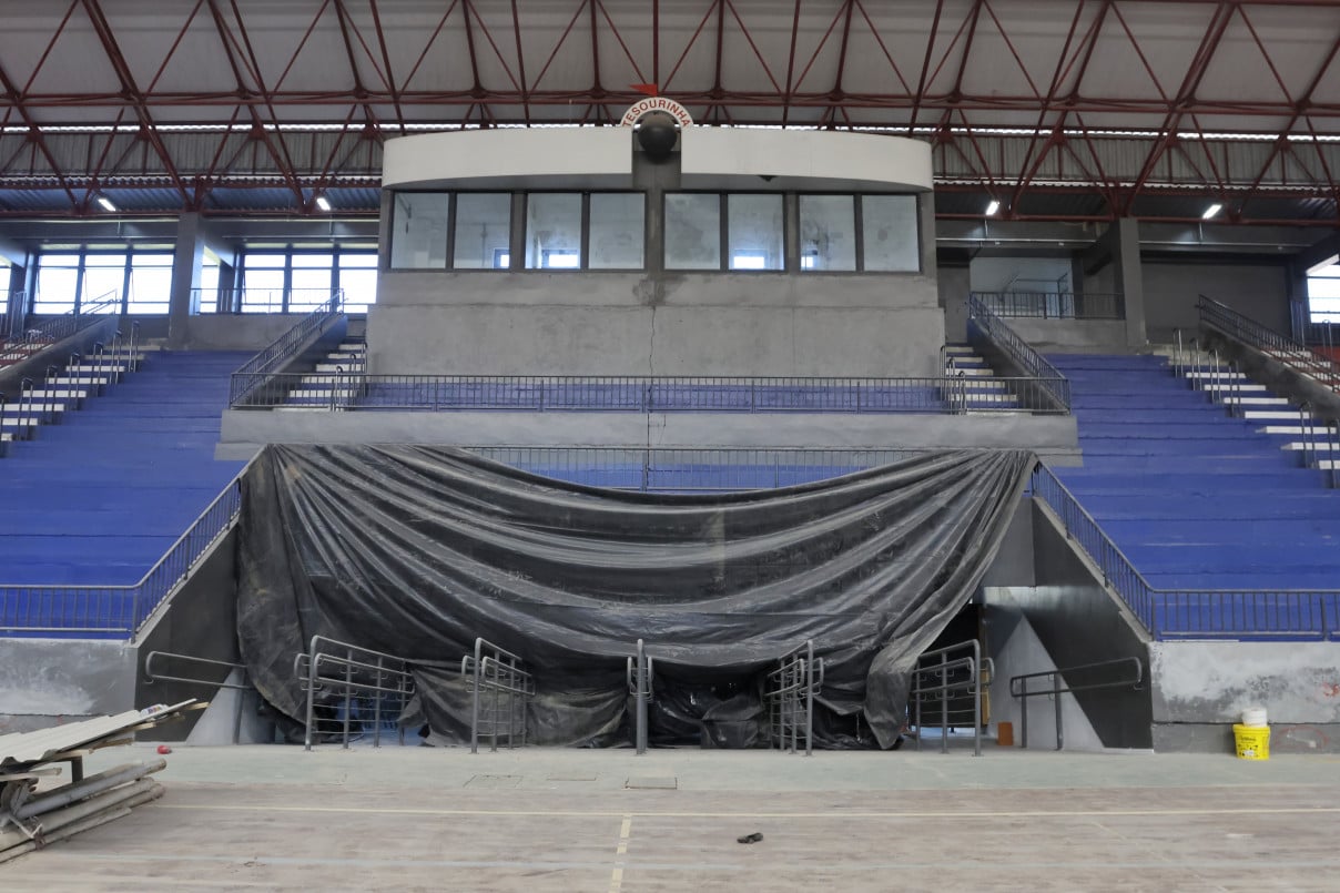 Reforma do Ginásio Tesourinha; entrega prevista para dezembro