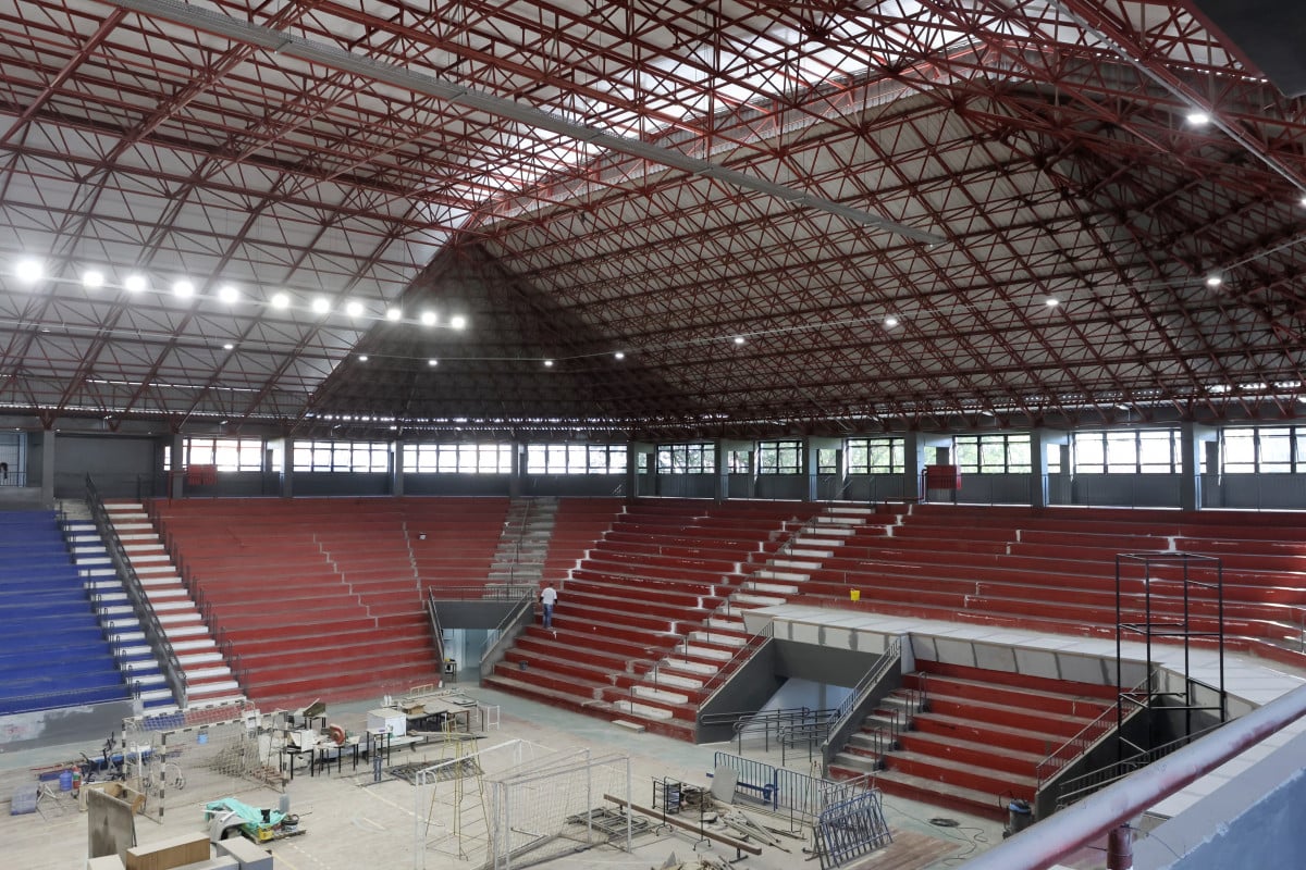 Reforma do Ginásio Tesourinha; entrega prevista para dezembro