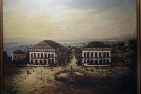 Quando o Theatro São Pedro tinha um prédio gêmeo