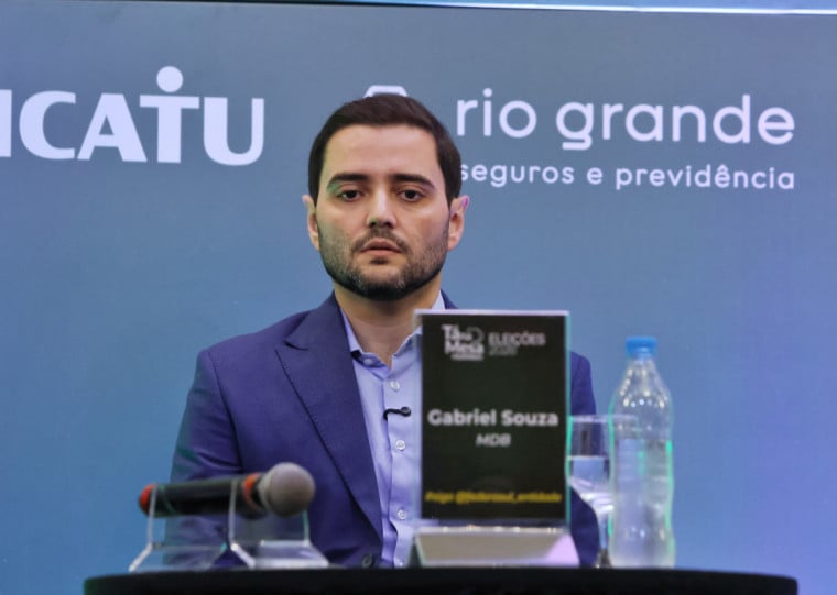 Gabriel Souza (MDB) em debate na Federasul